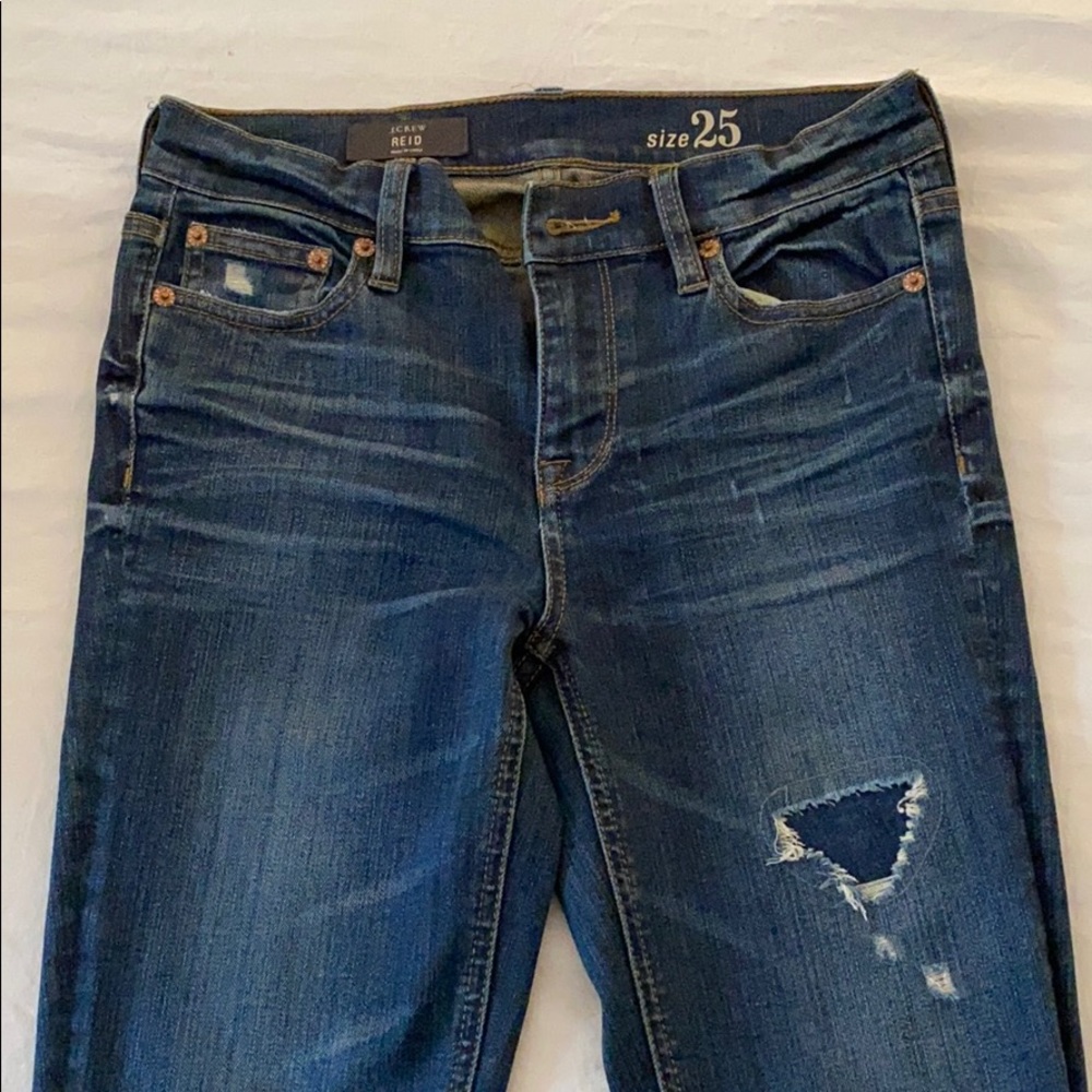 Madewell distressed REID dark jeans